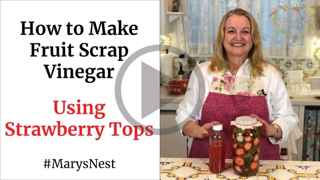 How to Make Fruit Scrap Vinegar with Strawberries