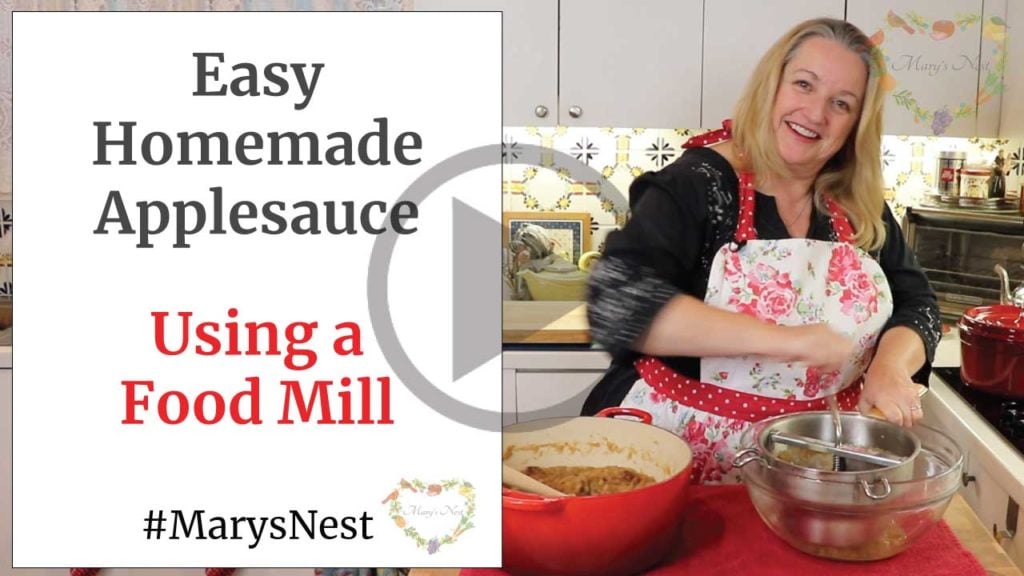 How to Make Homemade Applesauce Using a Food Mill - Mary's Nest