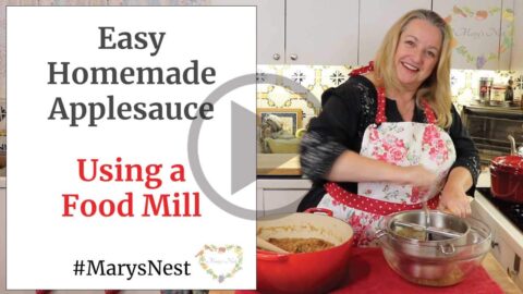 How to Make Homemade Applesauce Using a Food Mill - Mary's Nest