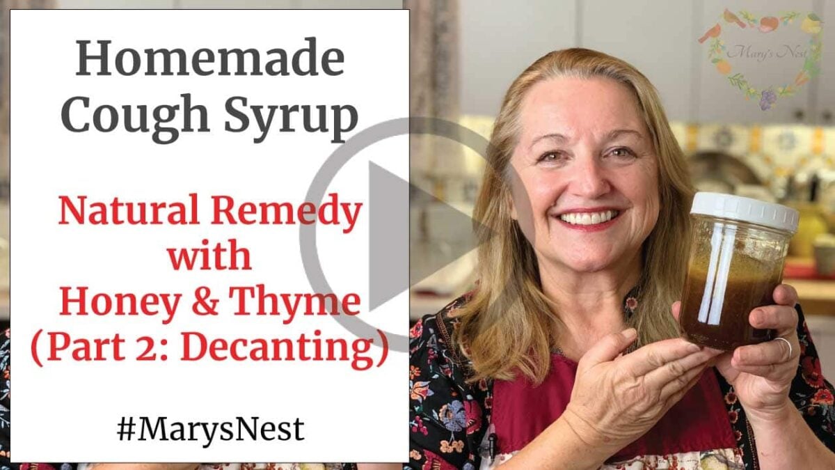 How to Make Homemade Cough Syrup Mary's Nest