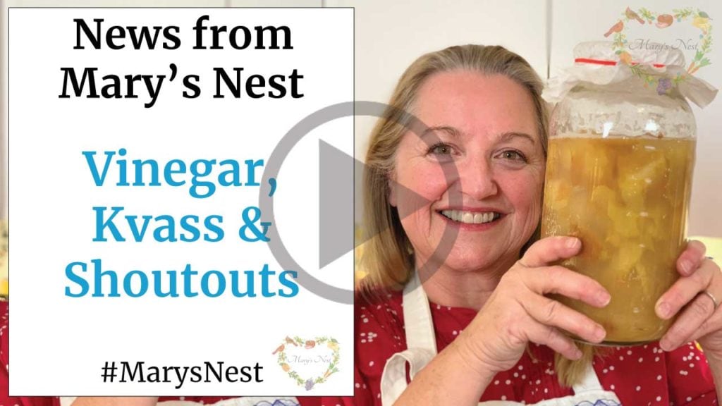 Mary's Nest News Vinegar, Kvass, and Shoutouts Video