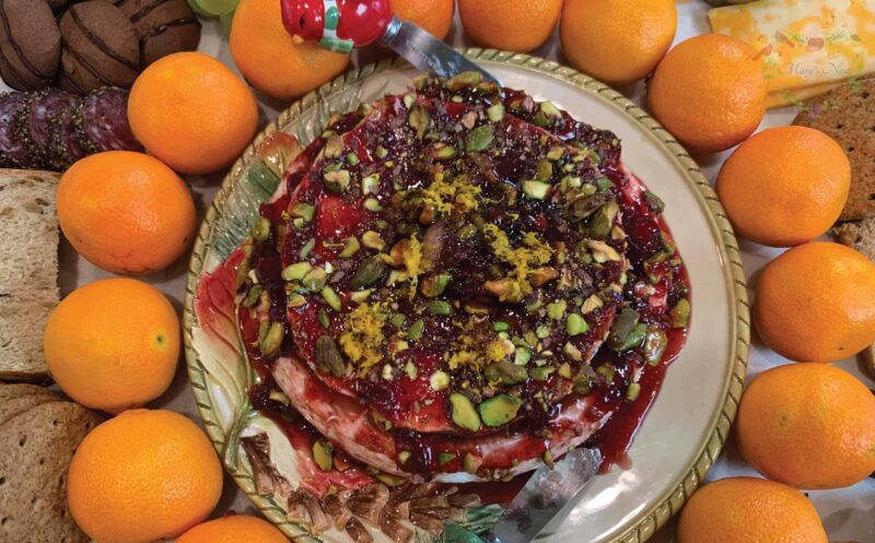 Cherry Pistachio Baked Brie Recipe