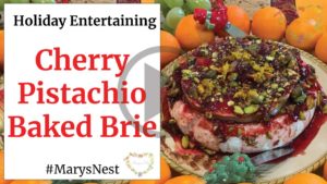 Cherry Pistachio Baked Brie Recipe Video