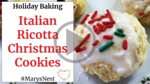Italian Ricotta Christmas Cookies Recipe Video