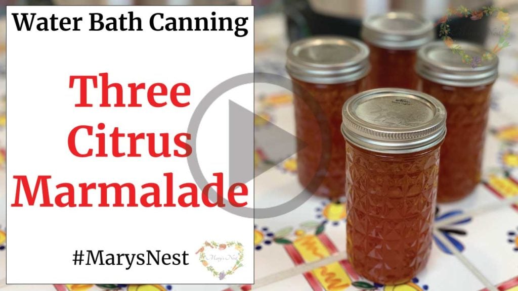 Canned marmalade in the kitchen.