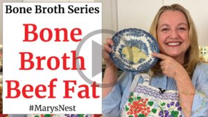 How to Use Beef Fat or Beef Tallow from Bone Broth Video