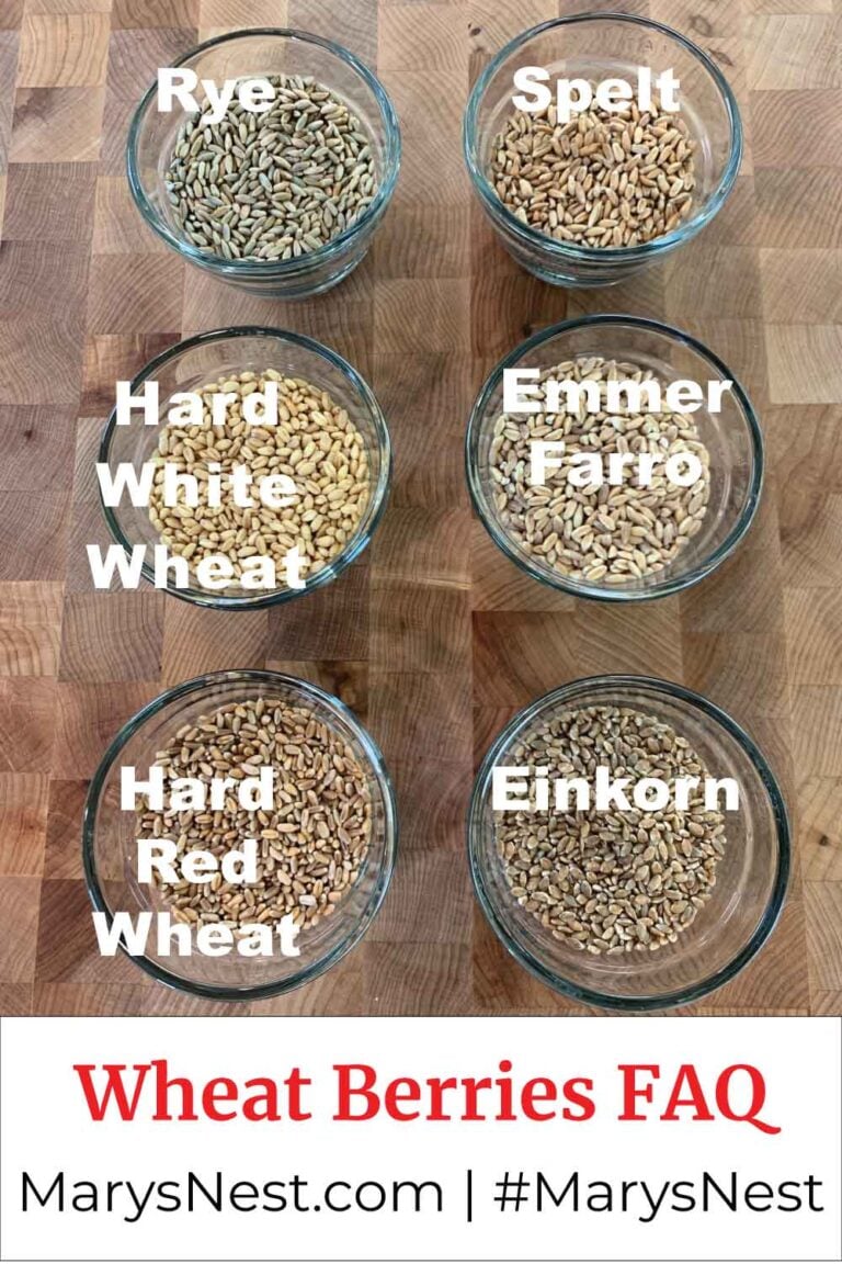 Wheat Berries FAQs for Rye, Spelt, Hard White Wheat, Emmer Farro, Hard Red Wheat, and Einkorn.