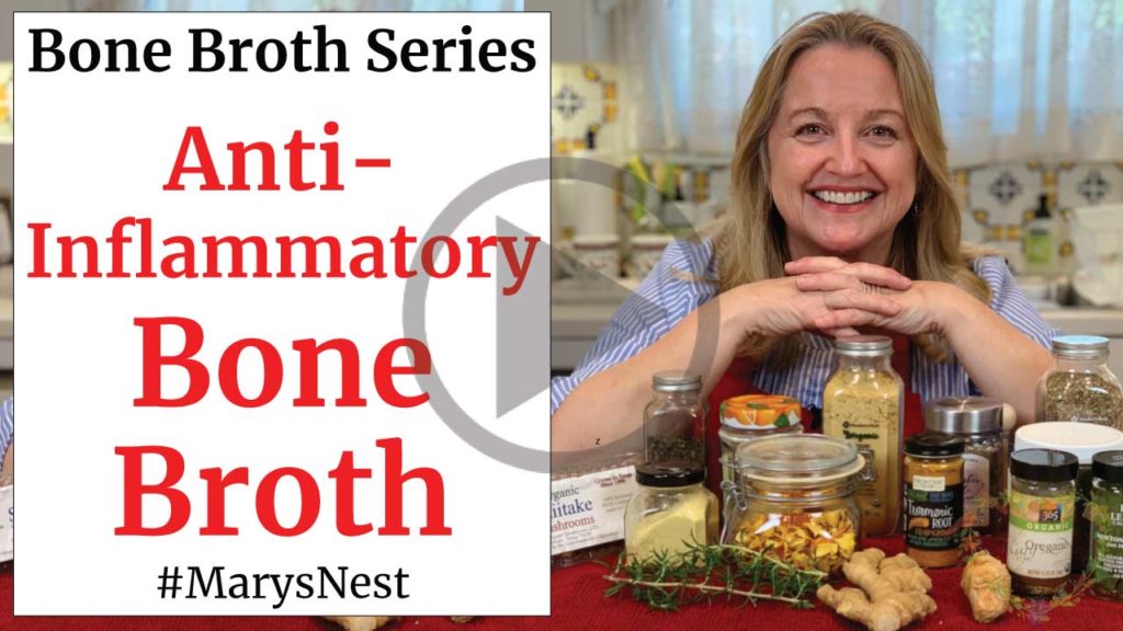 How to Make Bone Broth with Anti Inflammatory Spices and Herbs Video