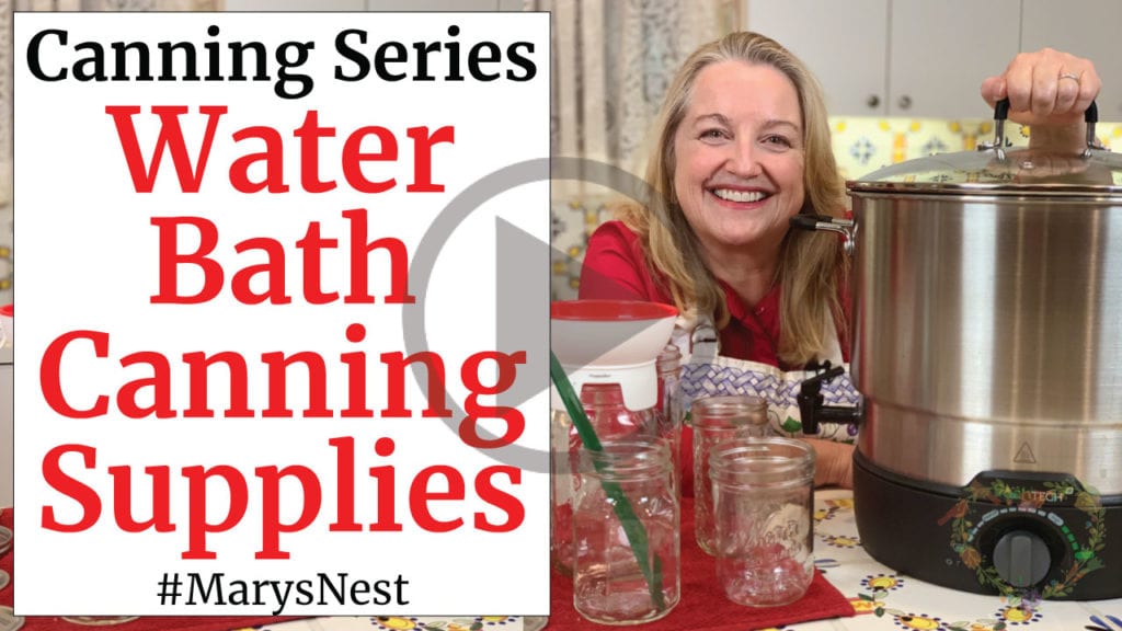 Canning Supplies - WaterBath Canning 101 - Home Canning Basics for Beginners Series Video