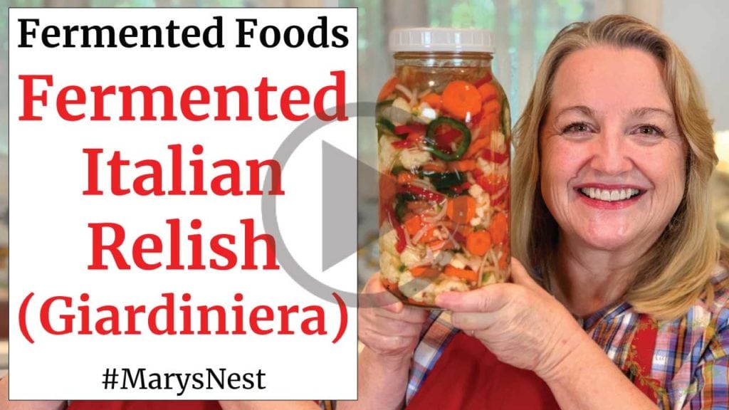 How to Ferment Vegetables Giardiniera Recipe Video