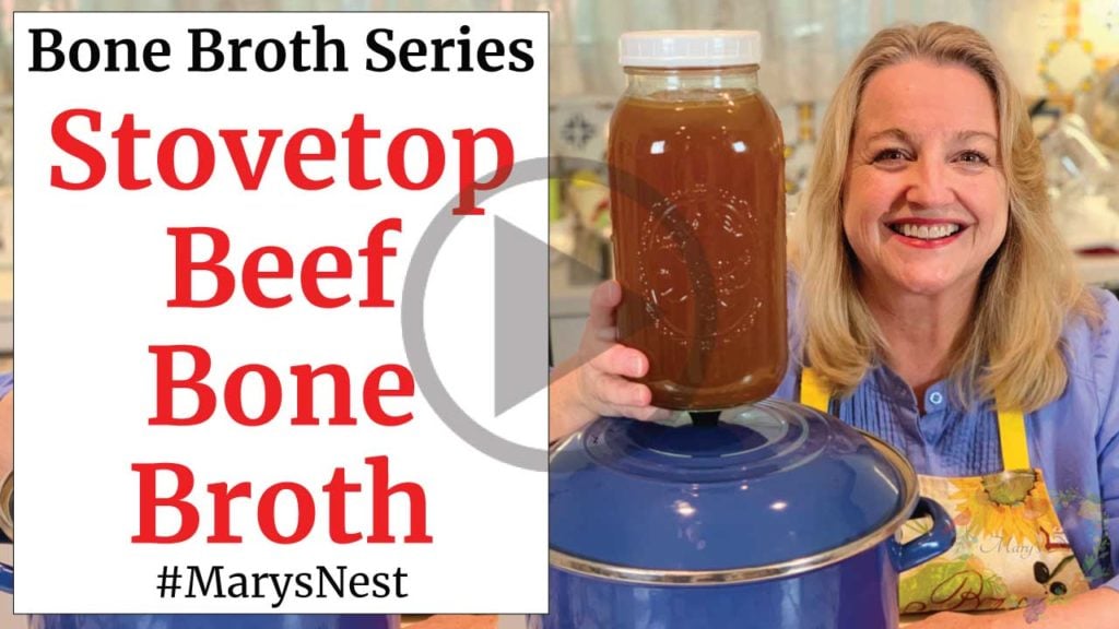 Stovetop Beef Bone Broth Recipe Video
