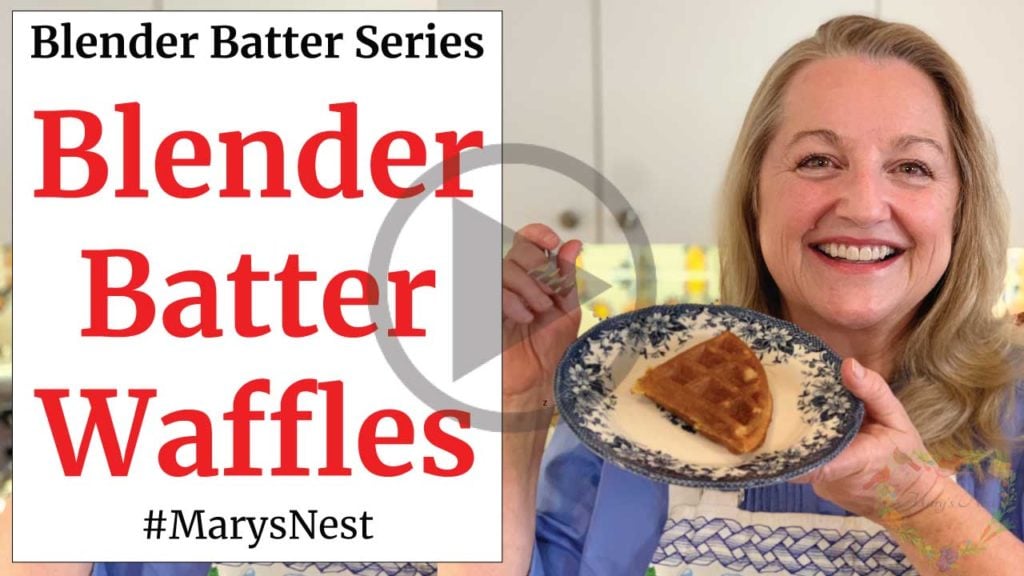 Whole Grain Blender Batter Waffles - No Grain Mill Required video