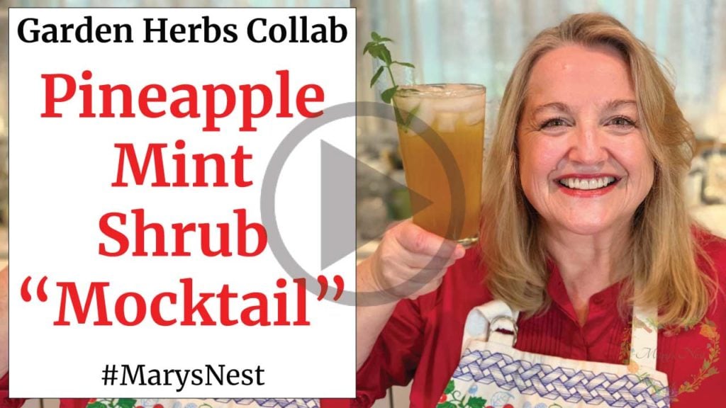 Pineapple Mint Shrub Mocktail Recipe Video