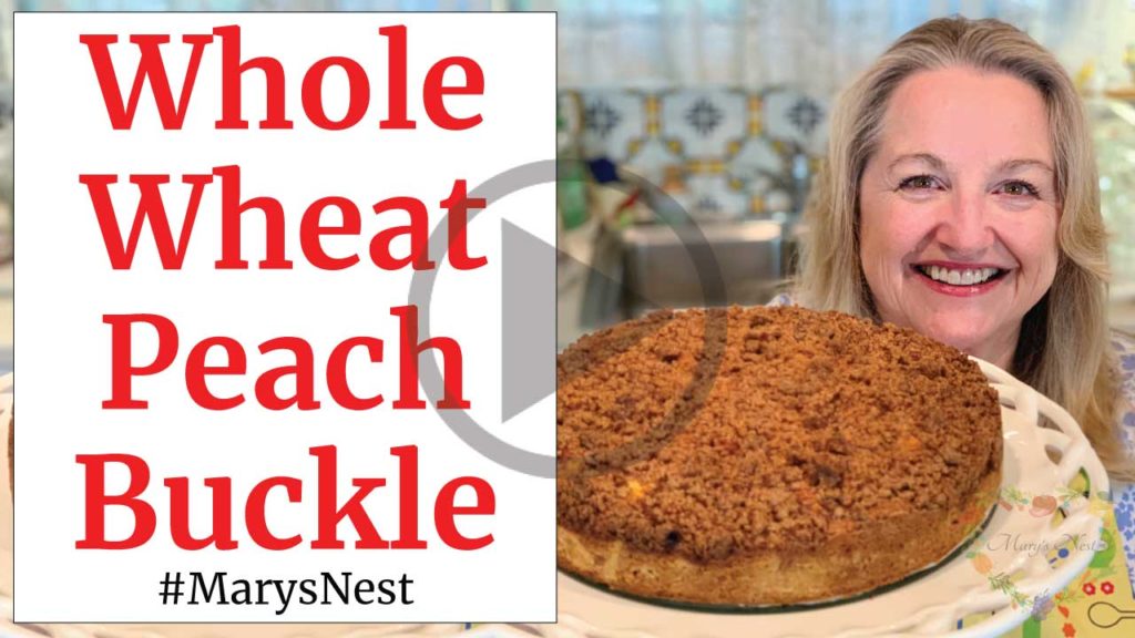 Healthy Fresh Peach Buckle - Best Whole Grain Recipe Video