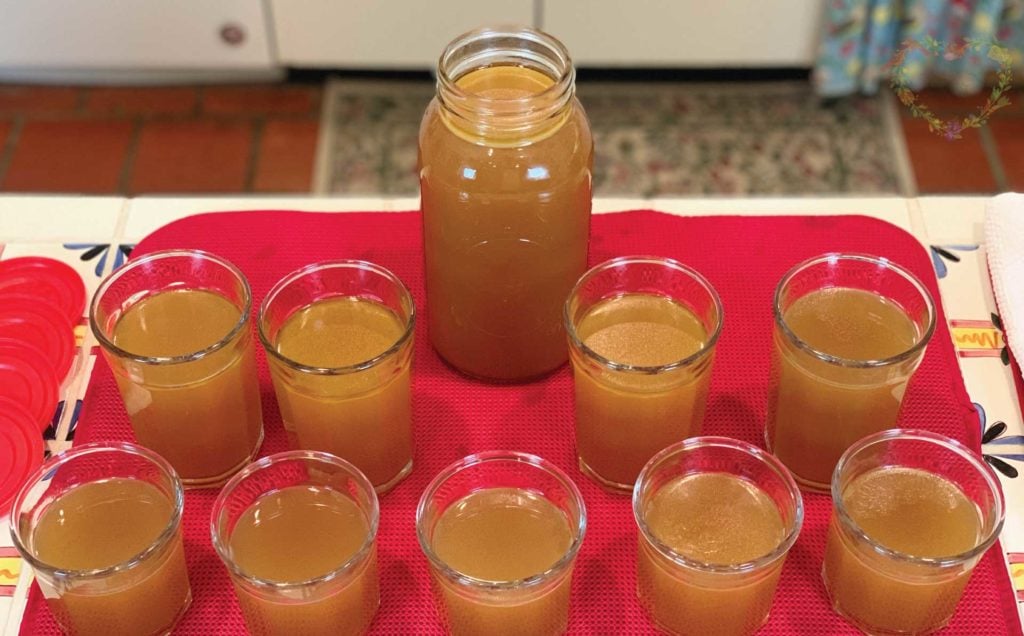 Stovetop Chicken Bone Broth Jars