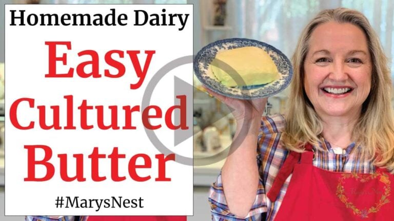 How To Make Cultured Butter With Only 2 Ingredients Marys Nest 