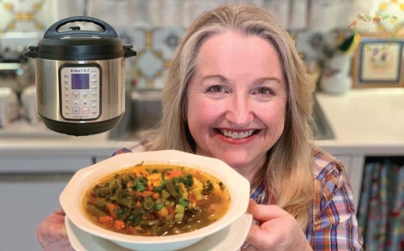 Instant Pot Vegetable Soup with a Super Mineral Broth