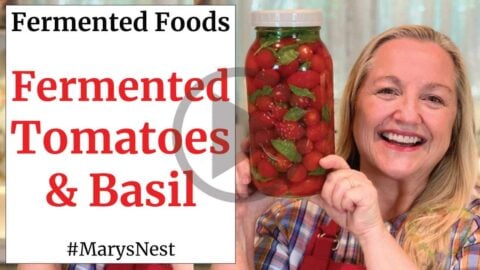 Fermented Tomatoes Recipe - Fermented Cherry Tomatoes with Basil - Mary ...