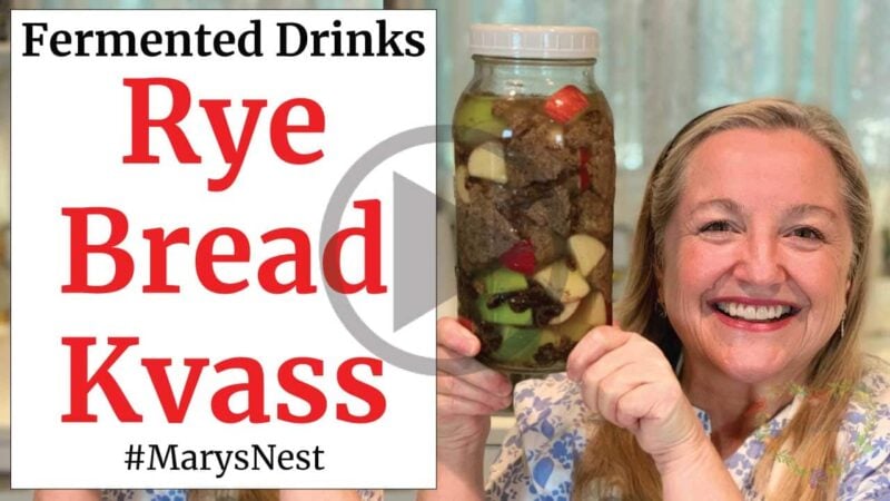 How to Make Traditional Rye Bread Kvass - Mary's Nest