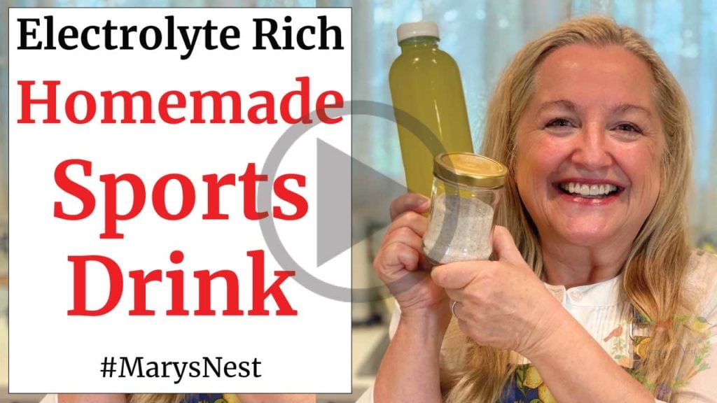 How to Make a Homemade Electrolyte Drink - Mary's Nest