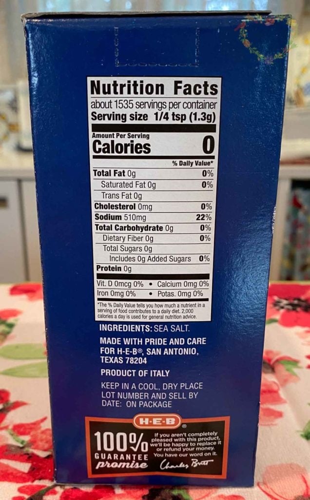 https://marysnest.com/wp-content/uploads/2021/06/HEB-Coarse-Kosher-Salt-Nutrition-Facts-636x1024.jpg