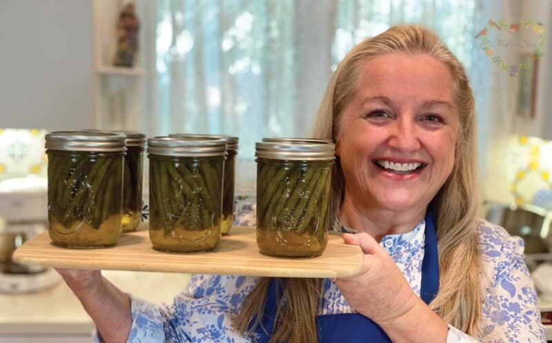 How to Make Crisp Pickled Green Beans with Optional Water Bath Canning Tutorial