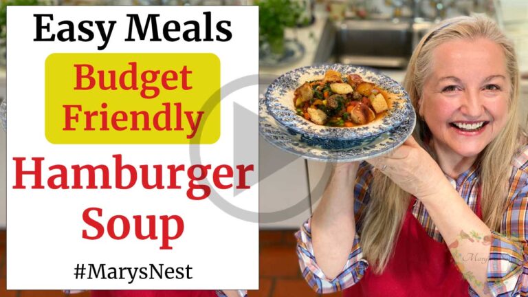 How to Make Hamburger Soup - Mary's Nest