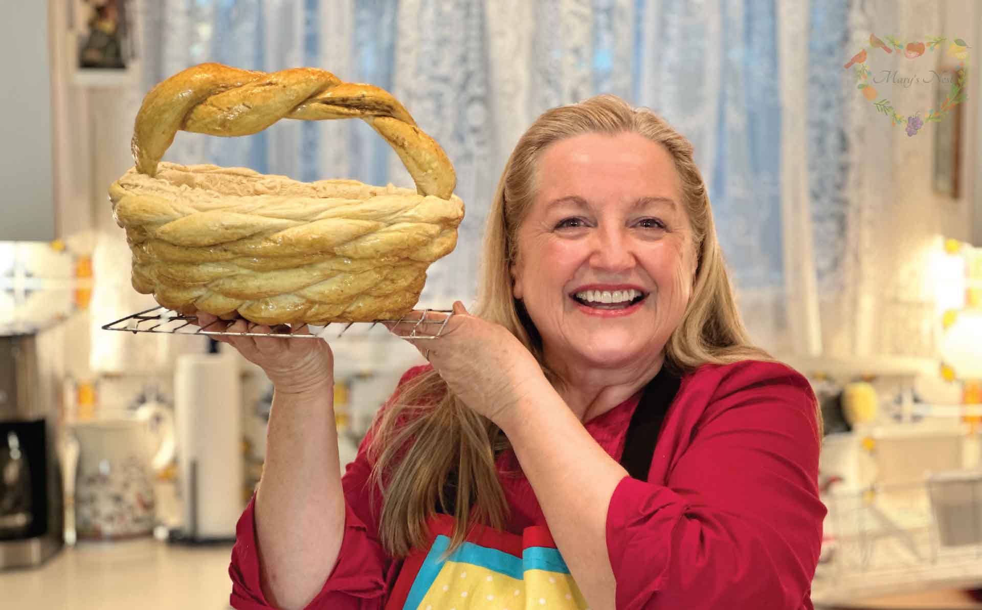 How to Make an Edible Bread Basket - The Easy Way! - Mary's Nest