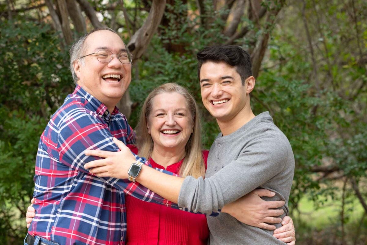 Mary Bryant Shrader, husband Ted, and son Benjamin