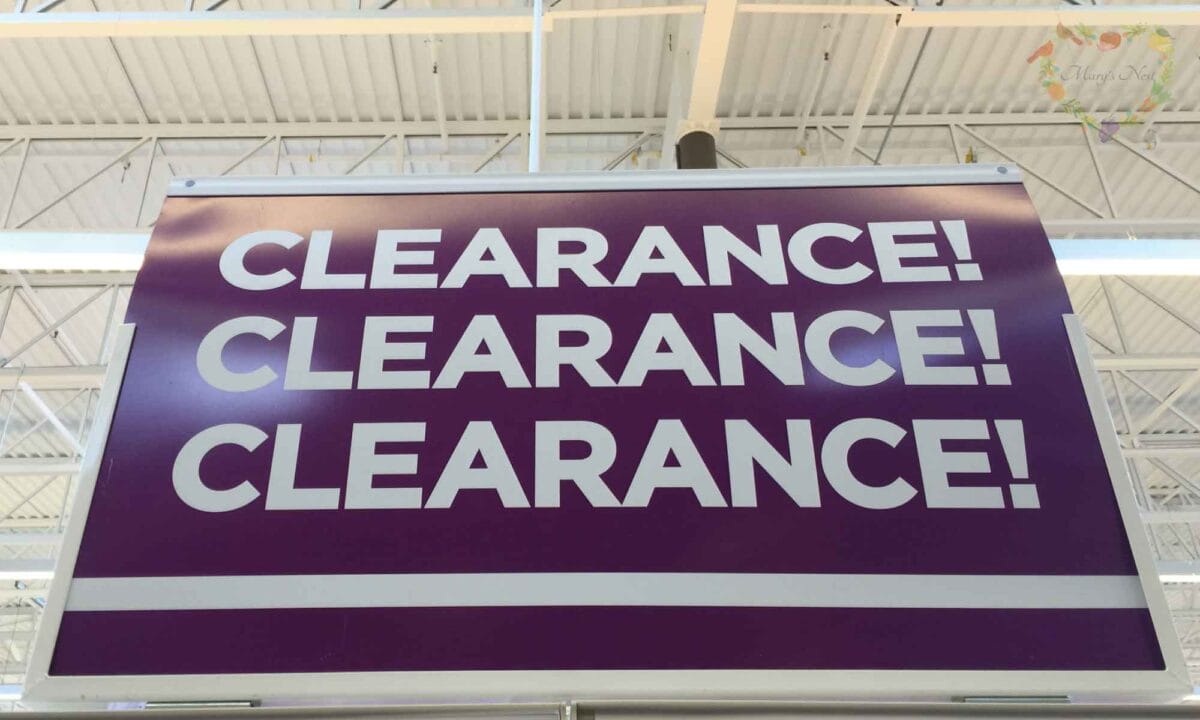Sign with words: Clearance! Clearance! Clearance!