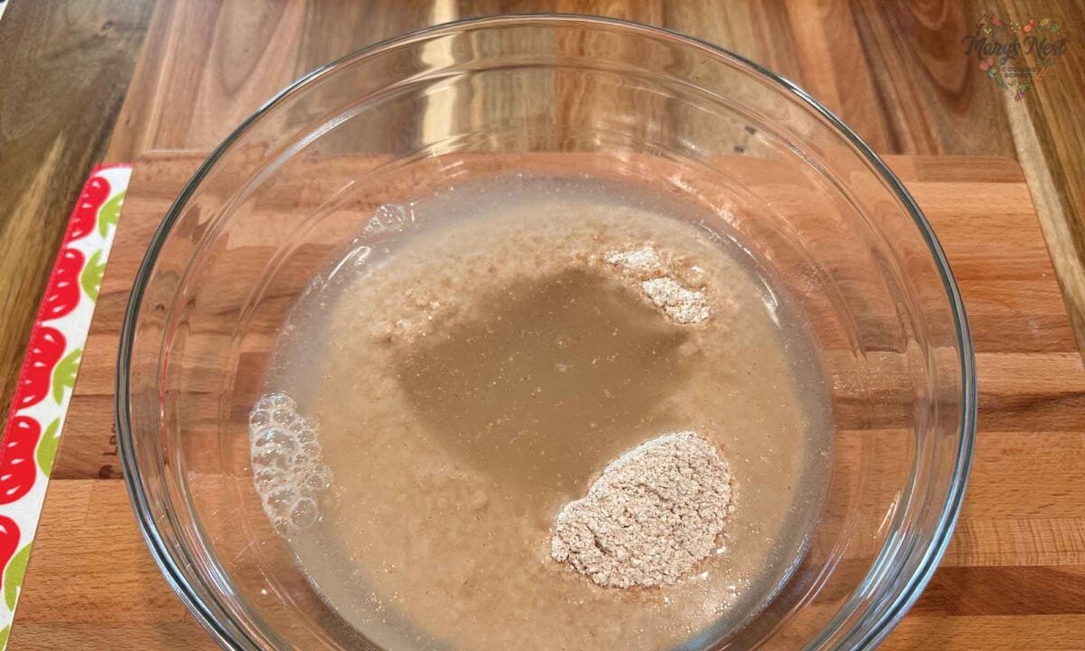 Soaking flour with apple cider vinegar