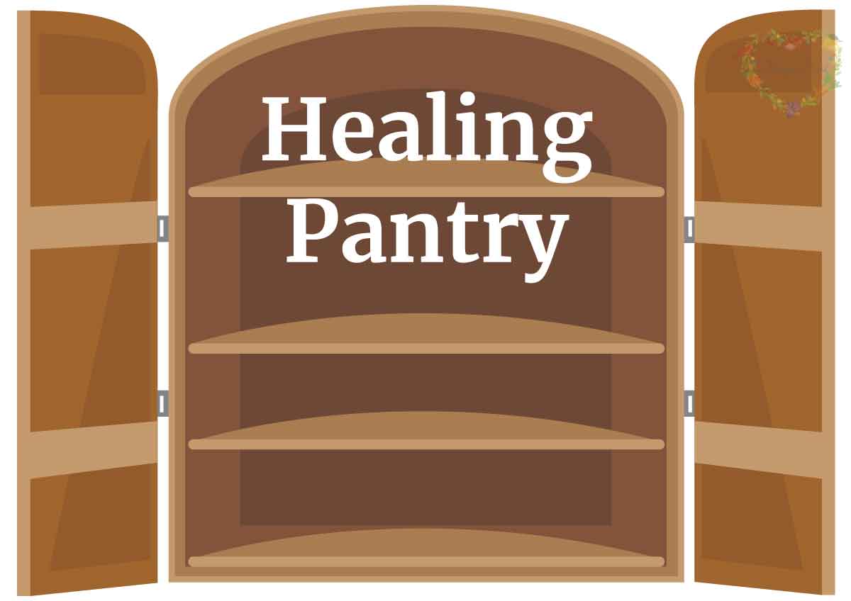 Healing Pantry Open Cabinet
