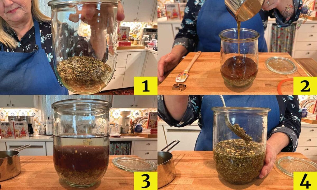 Sixteenth Century Herbal Elixir Making Steps 1-4