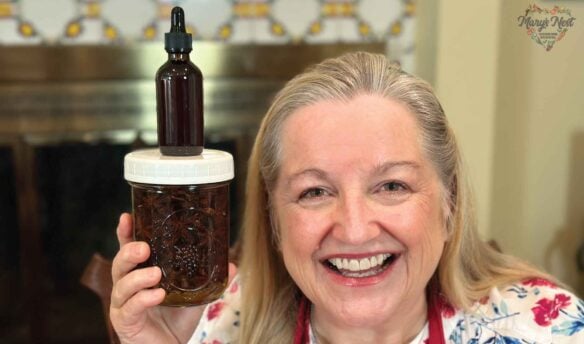 Mary holding a Star Anise Tincture