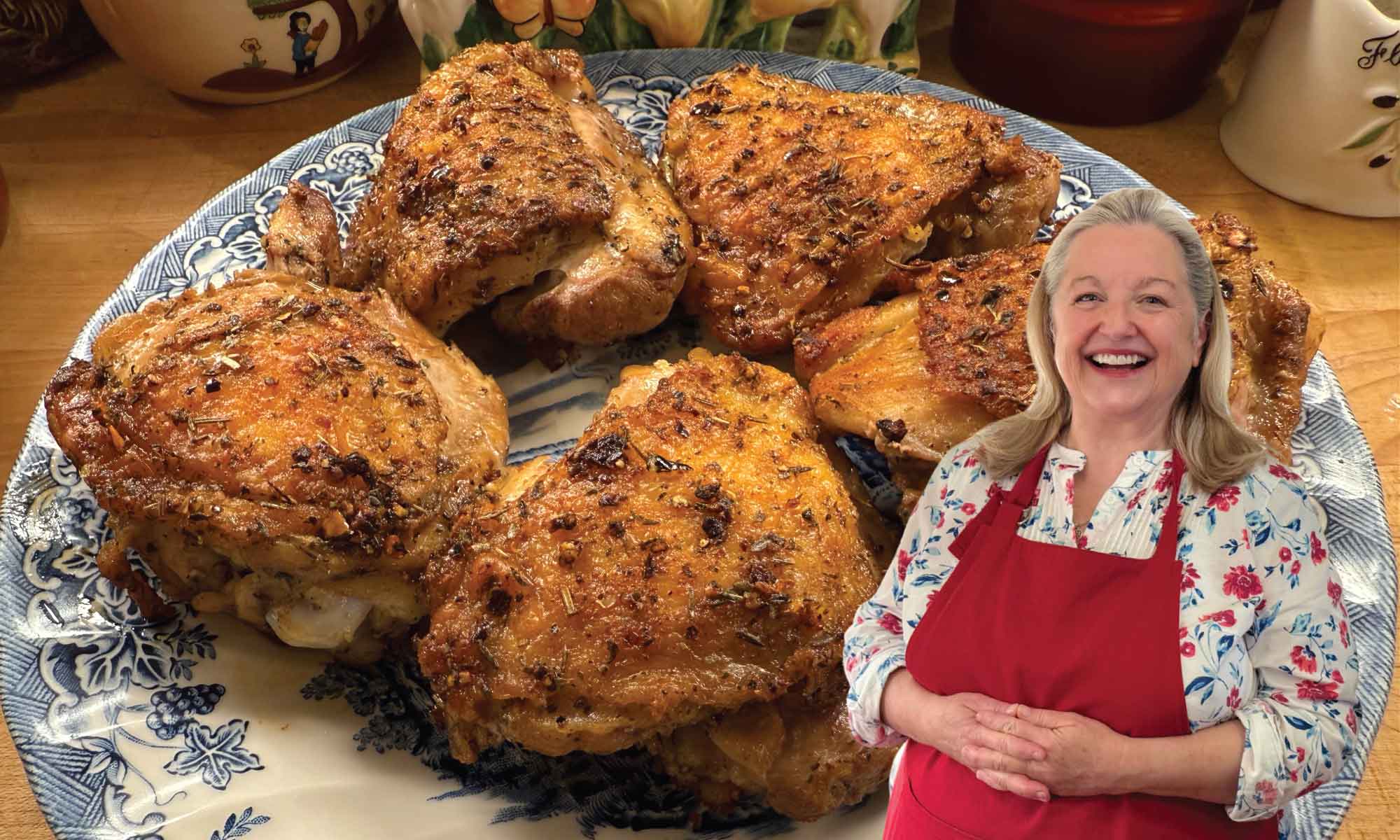 How to Make Easy Skillet Chicken Thighs with Crispy Skin!